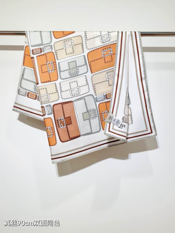 Fendi silk Scarf 90X90cm E042833